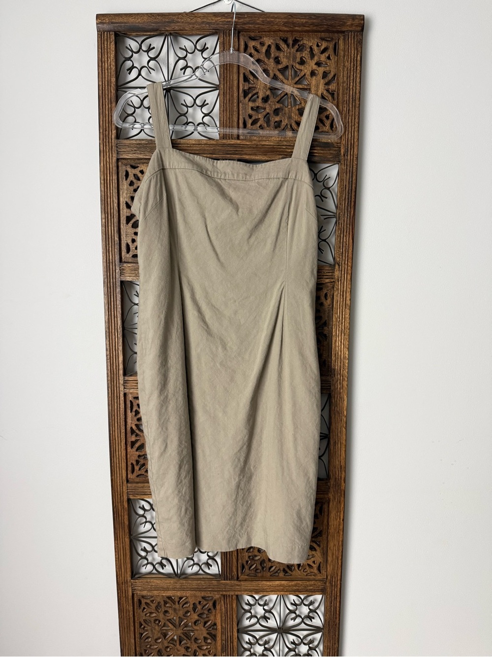 Antonio Mealani Linen Beige Jumper Dress